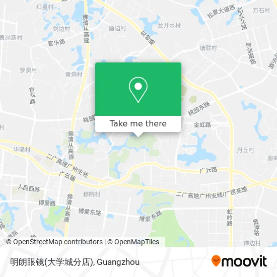 明朗眼镜(大学城分店) map