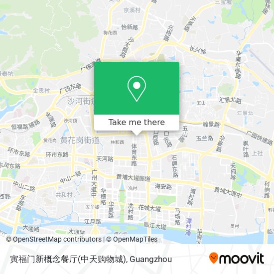 寅福门新概念餐厅(中天购物城) map
