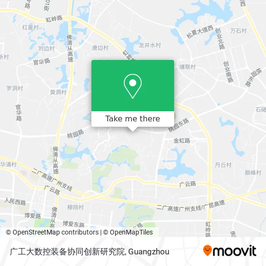 广工大数控装备协同创新研究院 map