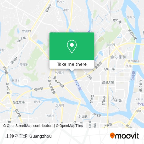 上沙停车场 map