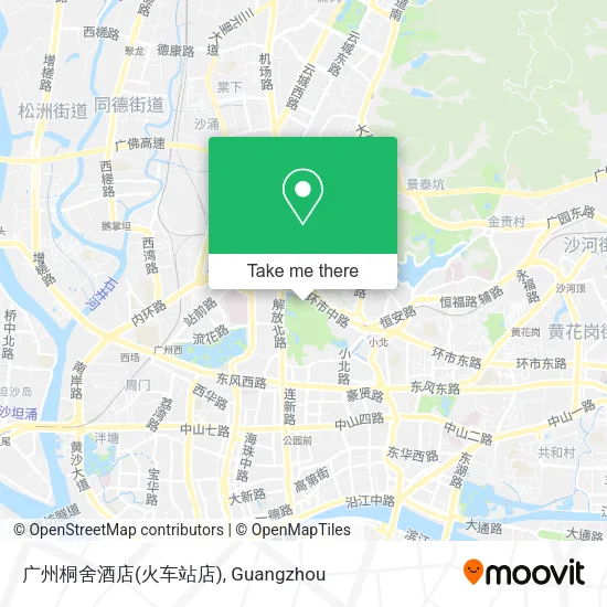 广州桐舍酒店(火车站店) map