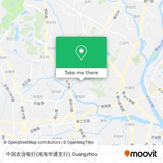 中国农业银行(南海华通支行) map