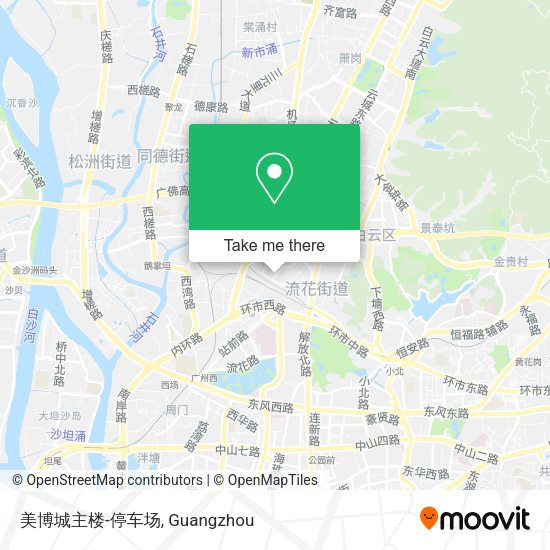 美博城主楼-停车场 map