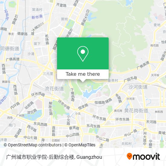 广州城市职业学院-后勤综合楼 map