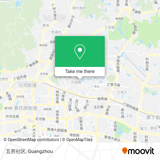 五所社区 map