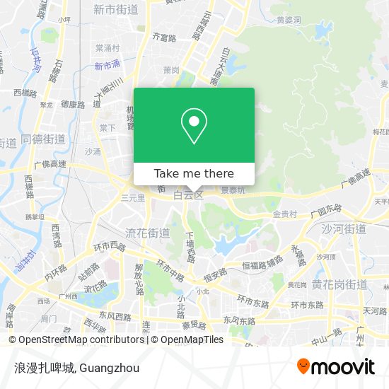 浪漫扎啤城 map