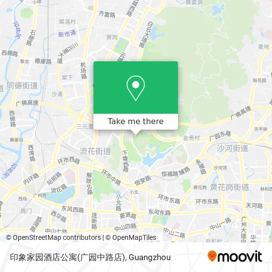 印象家园酒店公寓(广园中路店) map