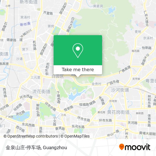 金泉山庄-停车场 map