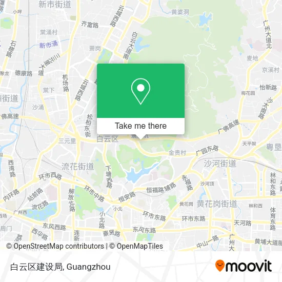 白云区建设局 map