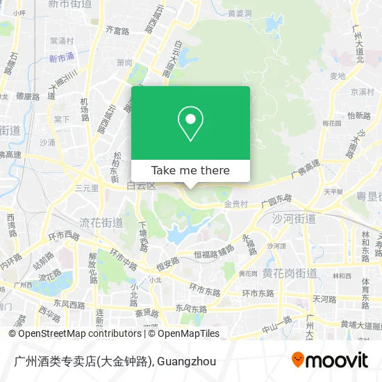 广州酒类专卖店(大金钟路) map