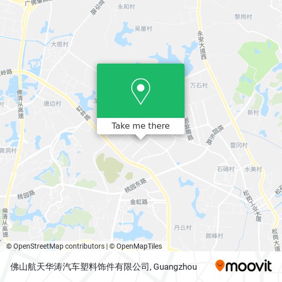 佛山航天华涛汽车塑料饰件有限公司 map