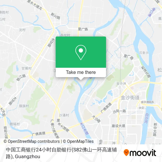 中国工商银行24小时自助银行(S82佛山一环高速辅路) map