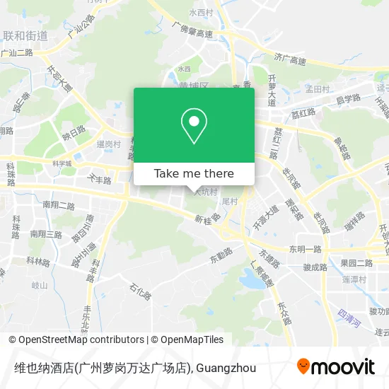 维也纳酒店(广州萝岗万达广场店) map