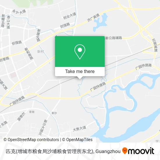 匹克(增城市粮食局沙埔粮食管理所东北) map
