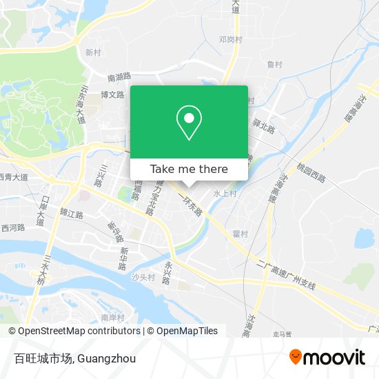 百旺城市场 map