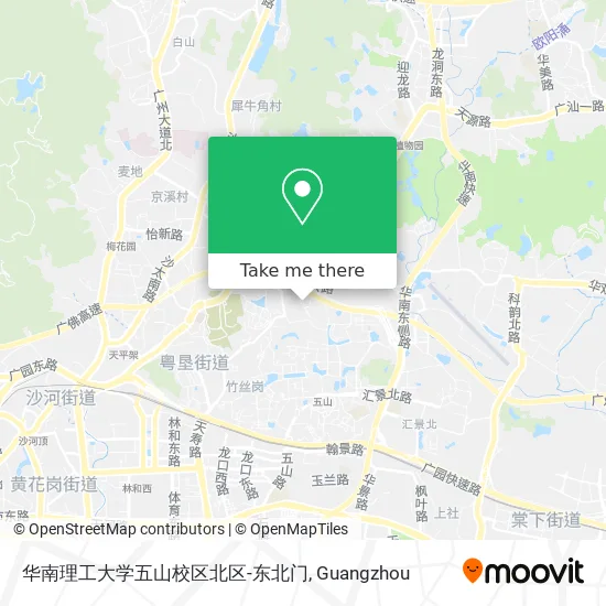华南理工大学五山校区北区-东北门 map
