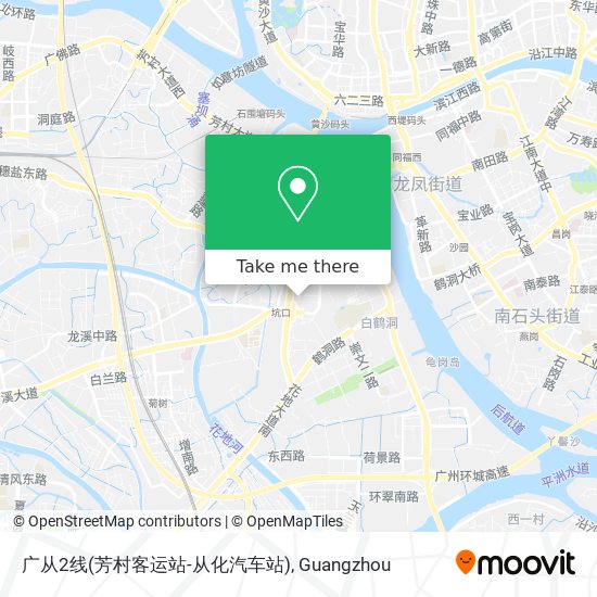 广从2线(芳村客运站-从化汽车站) map