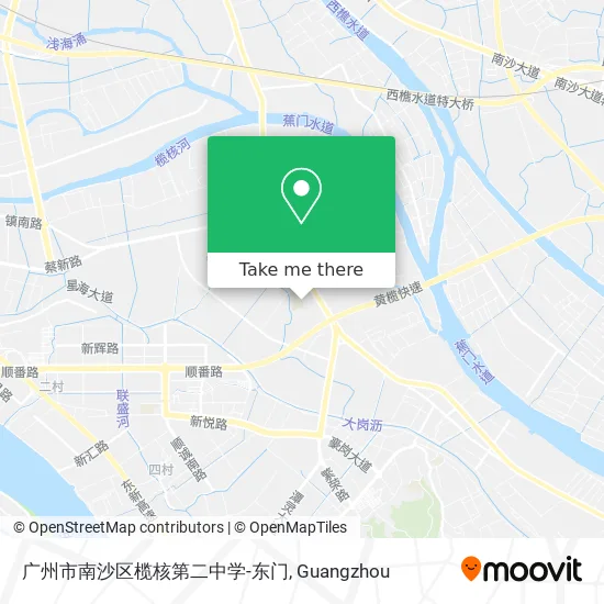 广州市南沙区榄核第二中学-东门 map