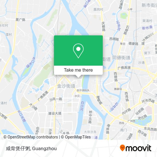 咸骨煲仔粥 map