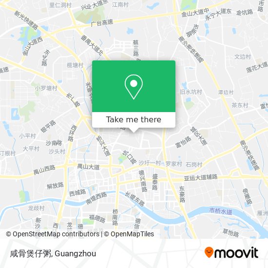 咸骨煲仔粥 map