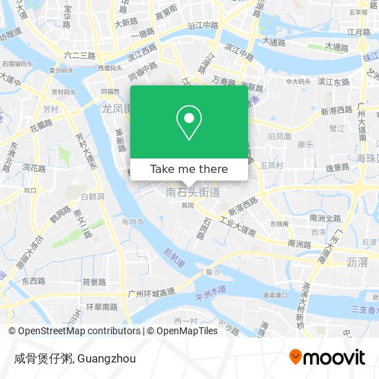 咸骨煲仔粥 map