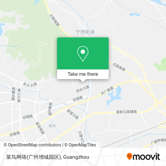 菜鸟网络(广州增城园区) map