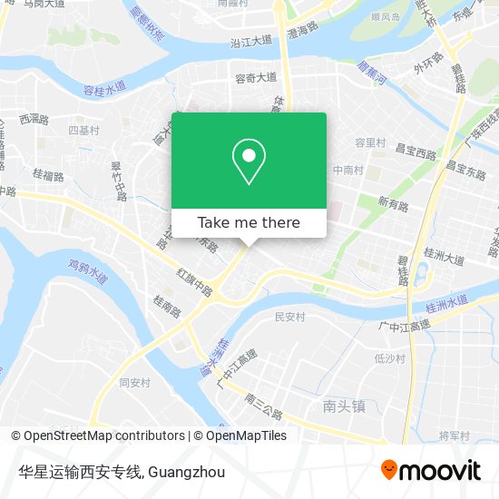 华星运输西安专线 map