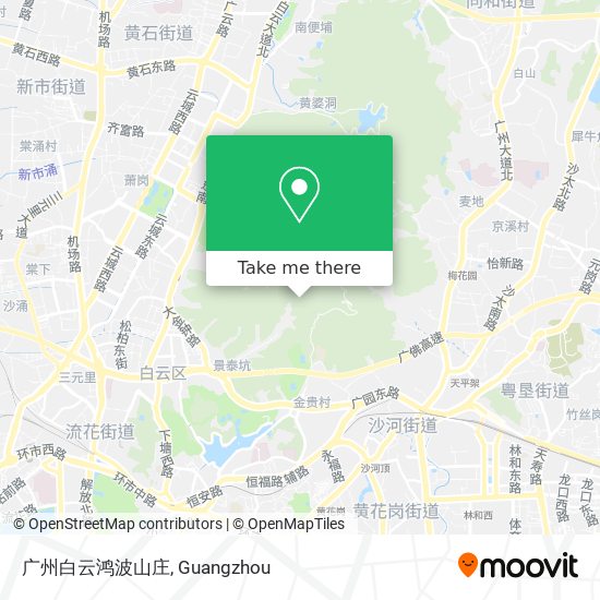 广州白云鸿波山庄 map