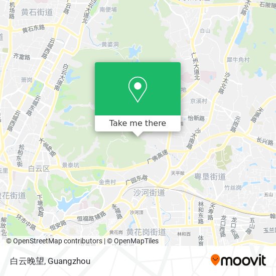 白云晚望 map