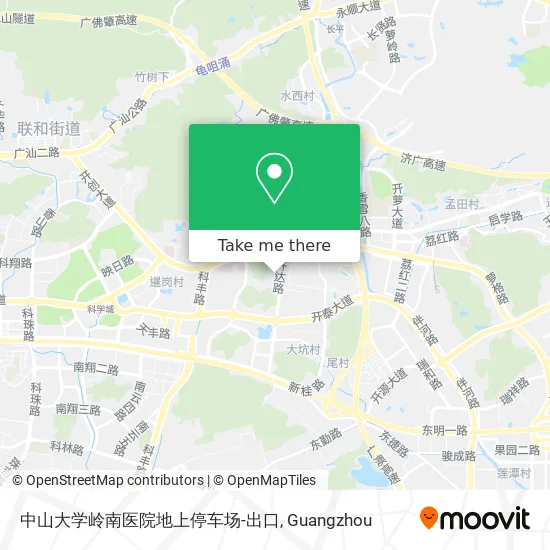 中山大学岭南医院地上停车场-出口 map