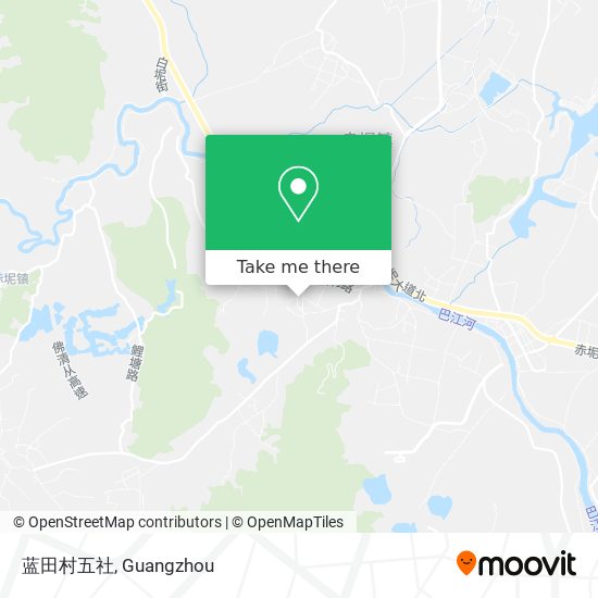 蓝田村五社 map