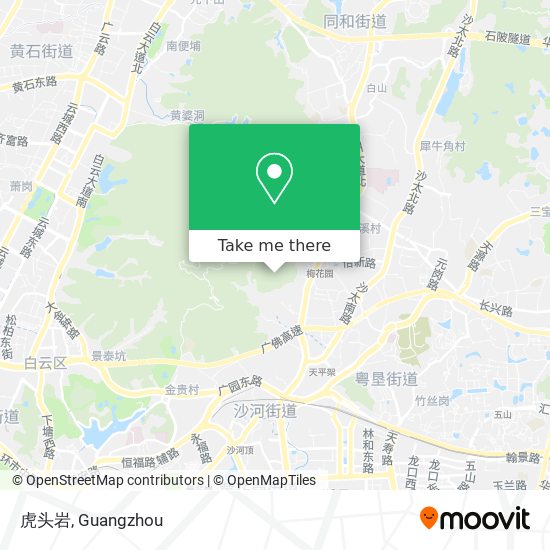 虎头岩 map