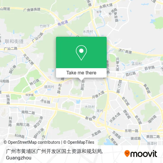 广州市黄埔区广州开发区国土资源和规划局 map