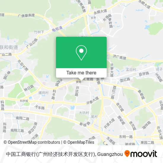 中国工商银行(广州经济技术开发区支行) map