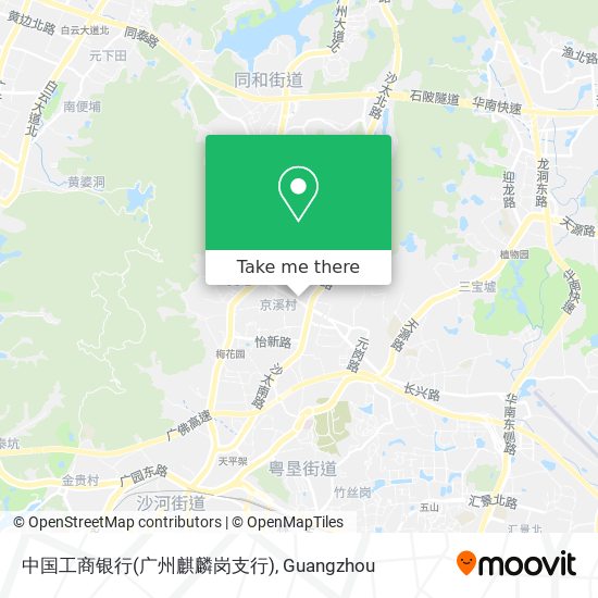 中国工商银行(广州麒麟岗支行) map