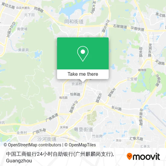 中国工商银行24小时自助银行(广州麒麟岗支行) map