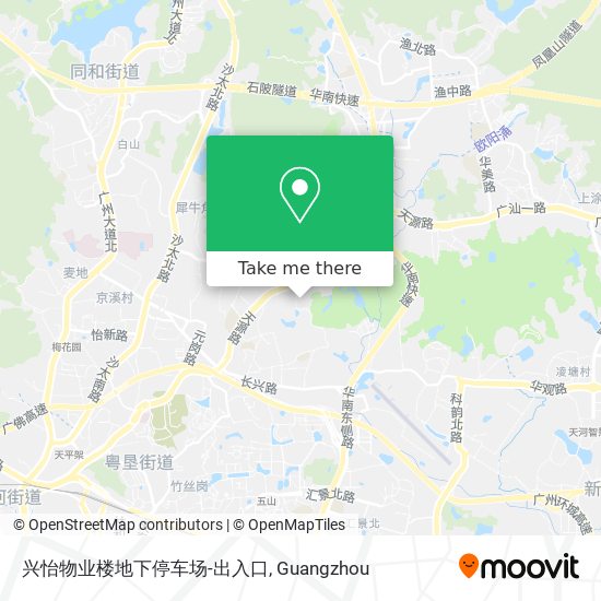 兴怡物业楼地下停车场-出入口 map