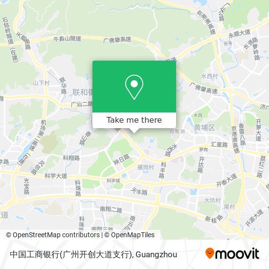 中国工商银行(广州开创大道支行) map