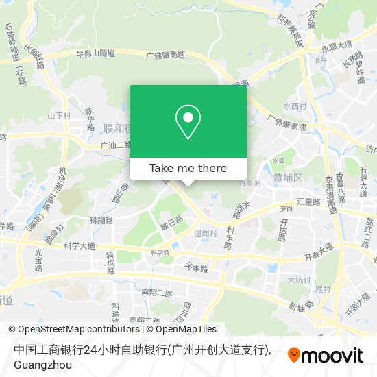 中国工商银行24小时自助银行(广州开创大道支行) map