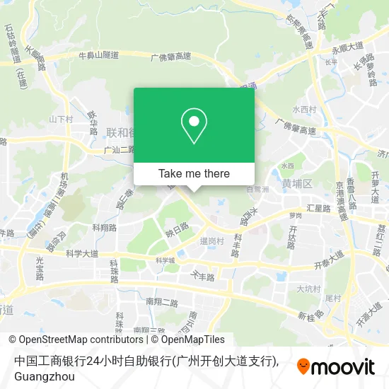 中国工商银行24小时自助银行(广州开创大道支行) map