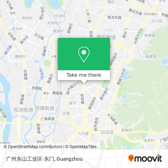 广州东山工业区-东门 map