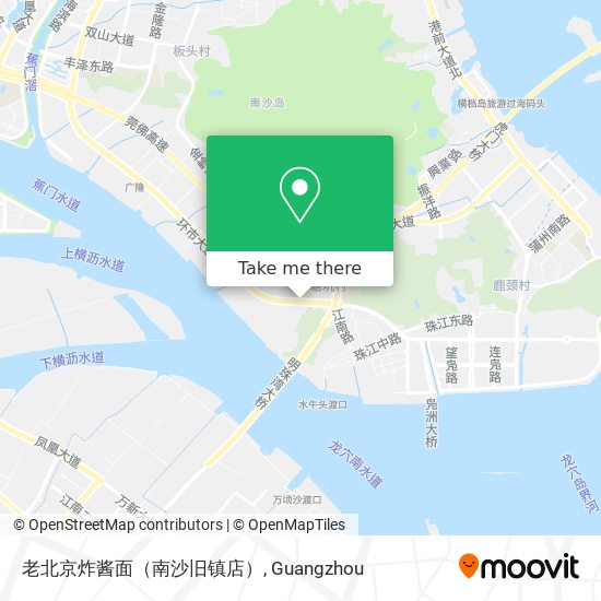 老北京炸酱面（南沙旧镇店） map