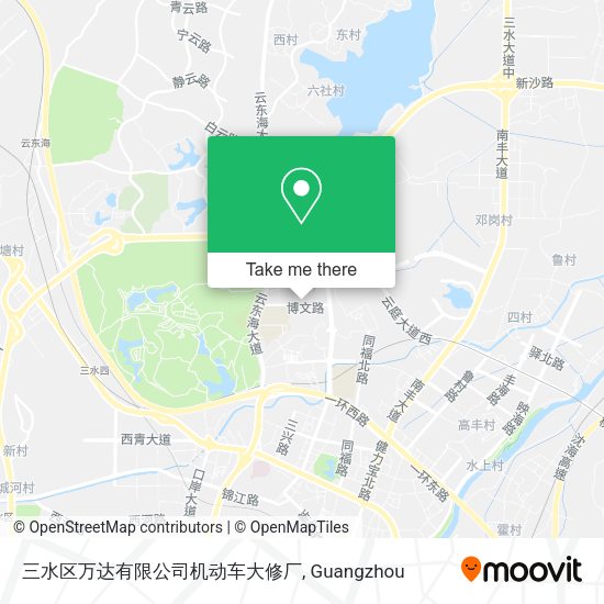 三水区万达有限公司机动车大修厂 map