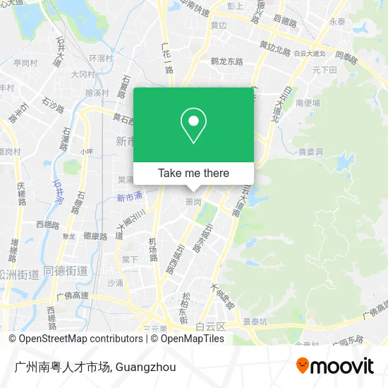 广州南粤人才市场 map