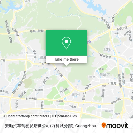 安顺汽车驾驶员培训公司(万科城分部) map