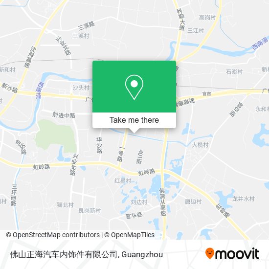佛山正海汽车内饰件有限公司 map