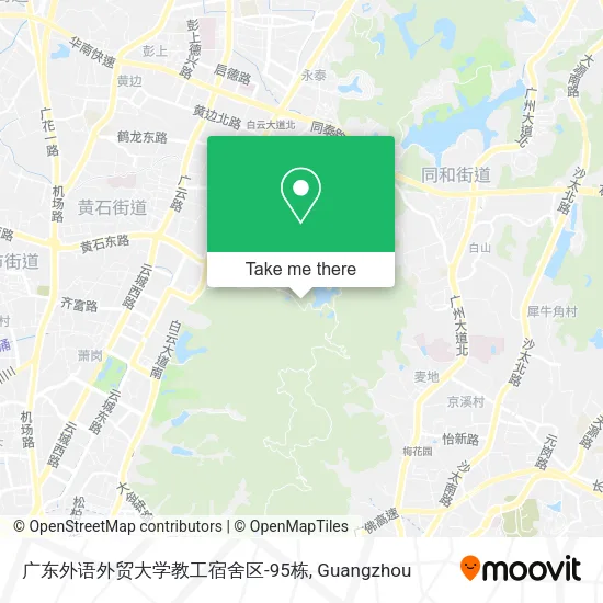广东外语外贸大学教工宿舍区-95栋 map