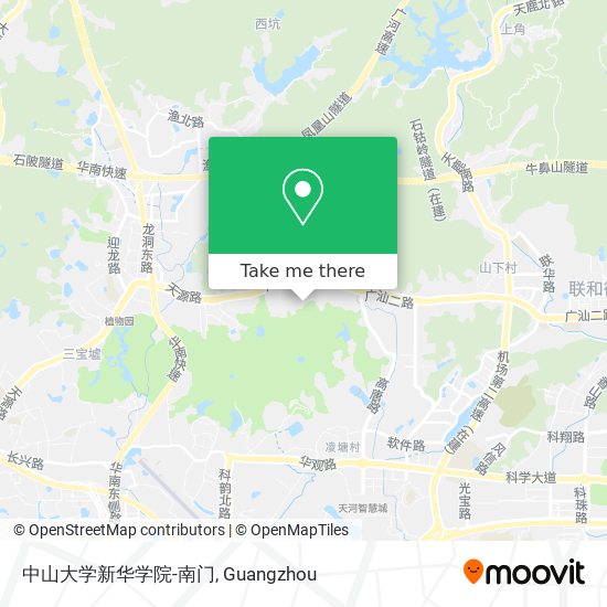 中山大学新华学院-南门 map