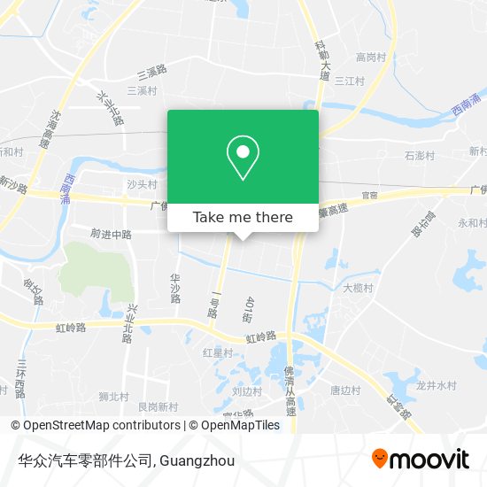 华众汽车零部件公司 map