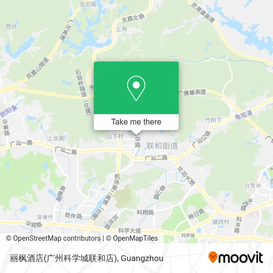 丽枫酒店(广州科学城联和店) map